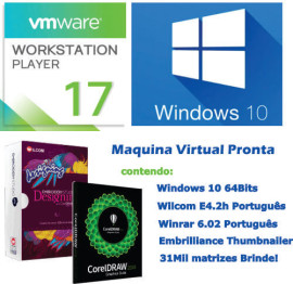 Maquina virtual windows 10 com wilcom E4.2h