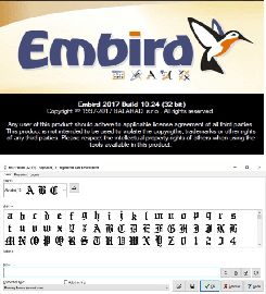 Embird 2017 em portugu�s com alfabeto