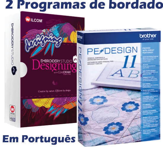 KIT Wilcom E4 + Pedesign 11 Programas de bordado